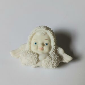 Department 56 Vintage 90s Snowbabies Pin Brooch Holiday Jewelry Angel 1997